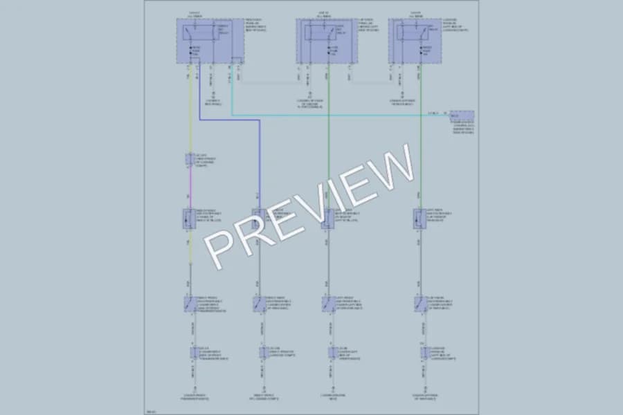 2007 Lexus GS430 Passive Restraints wiring diagram preview