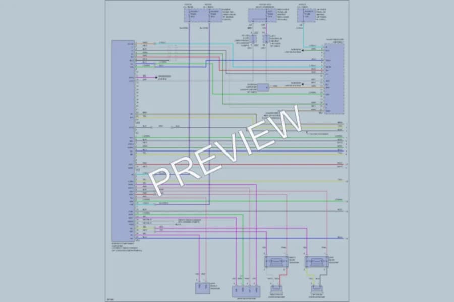 2007 Lexus GS430 Radio wiring diagram preview