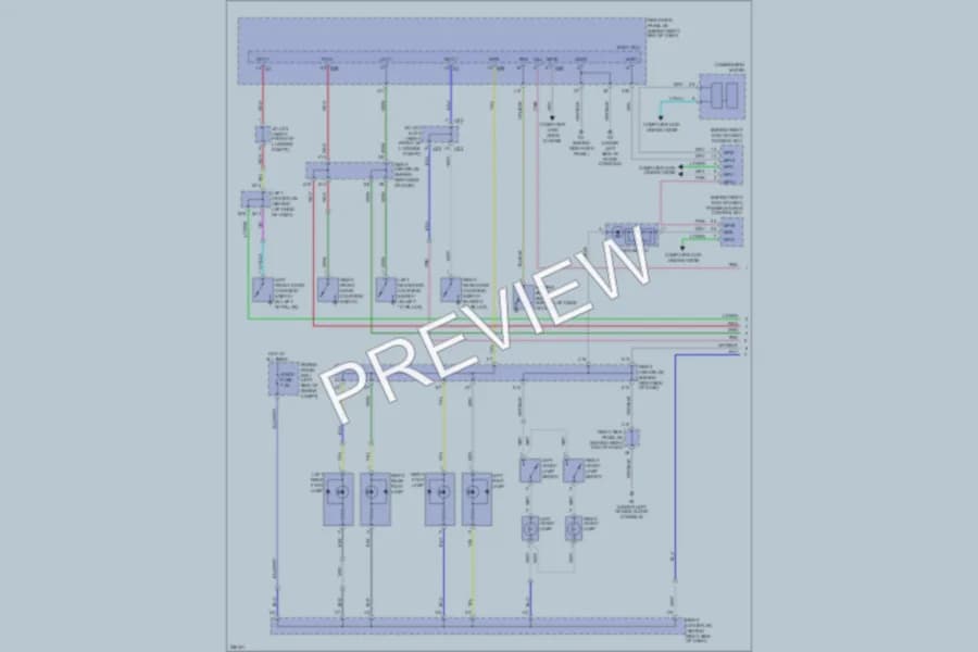 2007 Lexus GS450h Interior Lights wiring diagram preview