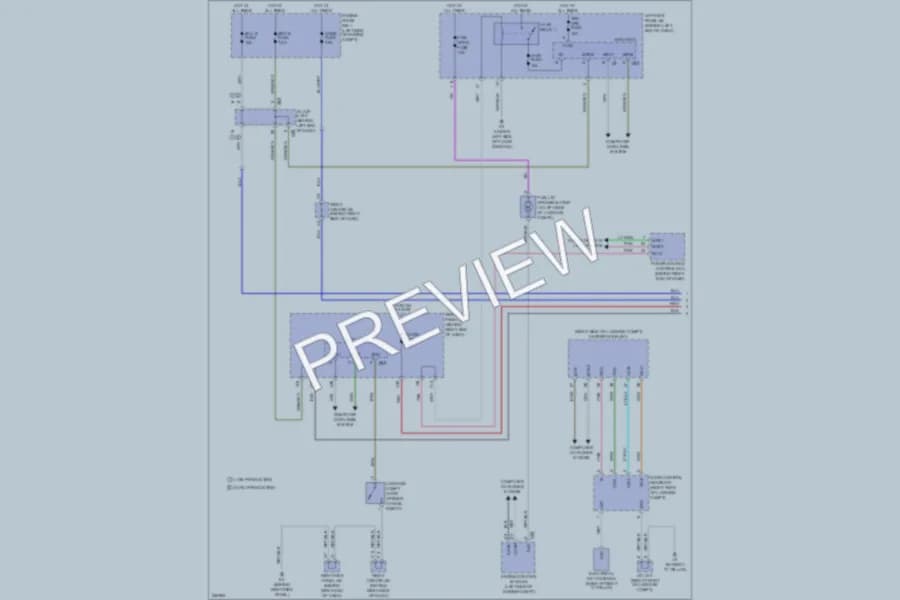 2007 Lexus GS450h Trunk Tailgate Fuel Door wiring diagram preview