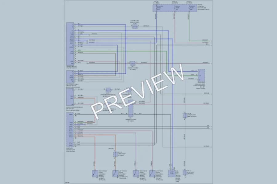 2007 Lexus GX470 Power Windows wiring diagram preview
