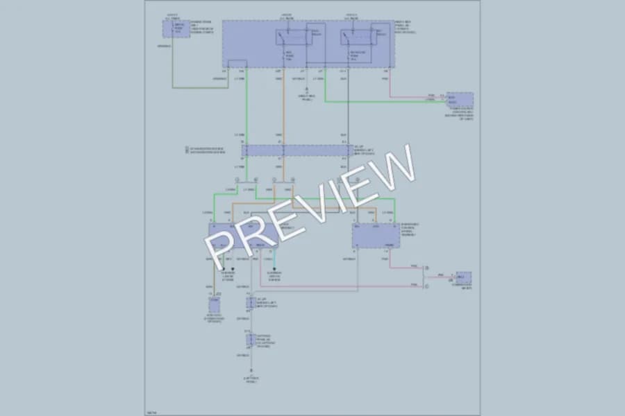 2007 Lexus IS250 Instrument Cluster wiring diagram preview