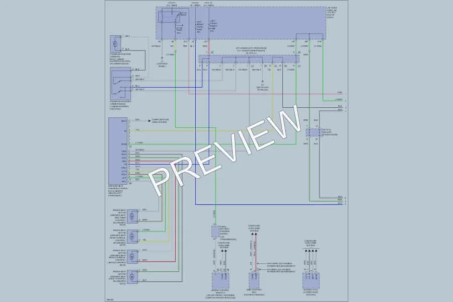 2007 Lexus IS250 Memory Systems wiring diagram preview