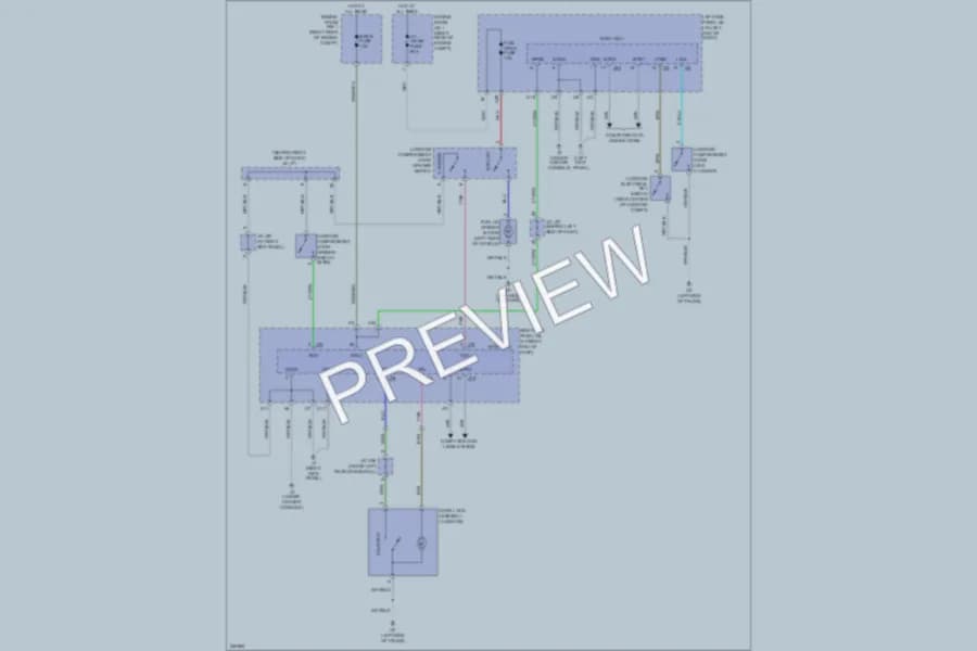 2007 Lexus IS250 Trunk Tailgate Fuel Door wiring diagram preview