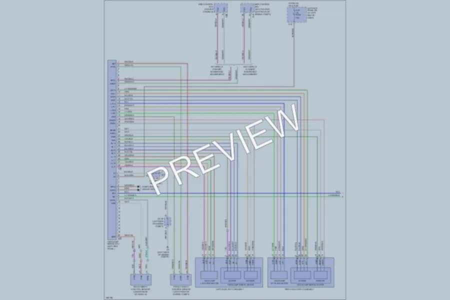 2007 Lexus IS350 Headlights wiring diagram preview
