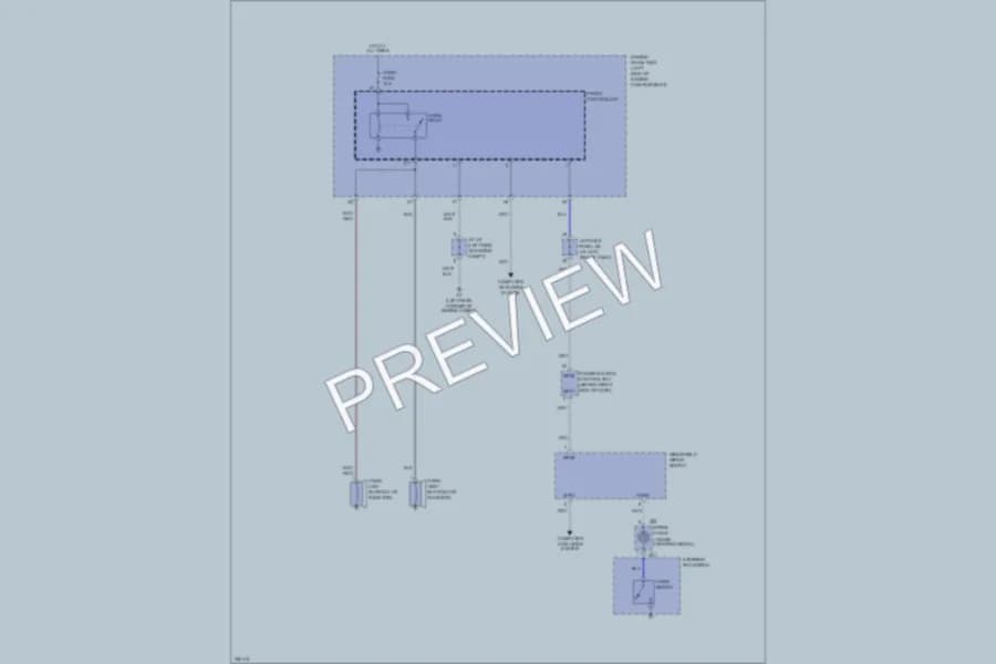 2007 Lexus IS350 Horn wiring diagram preview
