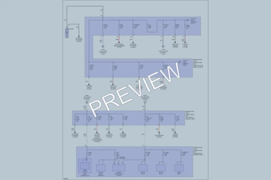 2007 Lexus IS350 Power Distribution wiring diagram preview