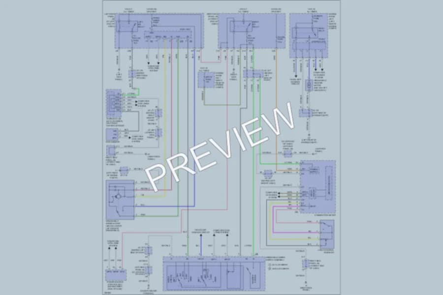 2007 Lexus IS350 Wiper Washer wiring diagram preview