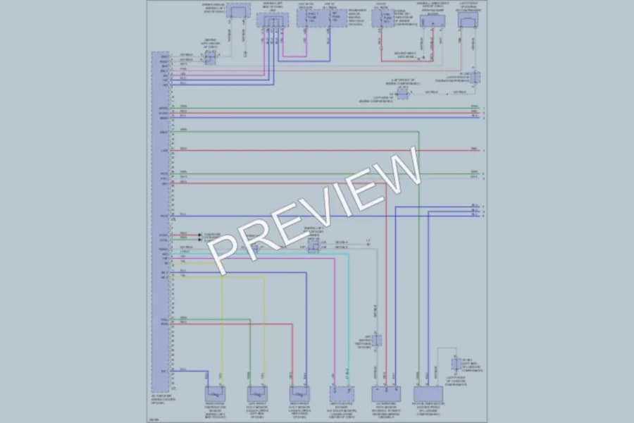 2007 Lexus LS460 Air Conditioning wiring diagram preview