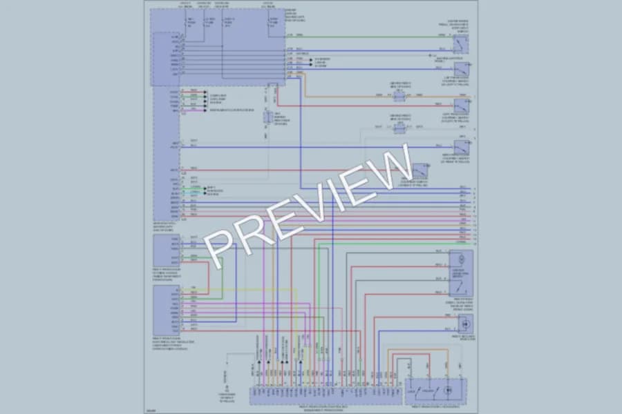 2007 Lexus LS460 Anti Theft wiring diagram preview