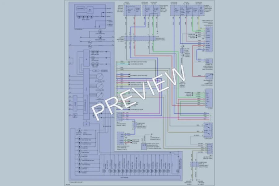 2007 Lexus LS460 Instrument Cluster wiring diagram preview