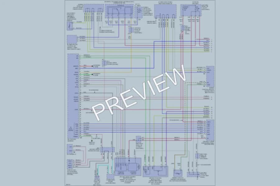 2007 Lexus LX470 Air Conditioning wiring diagram preview