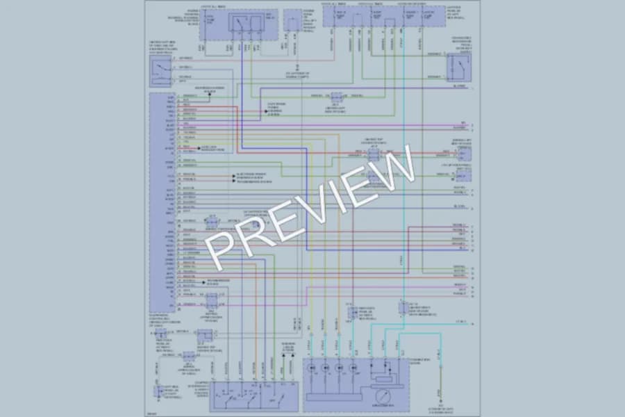 2007 Lexus LX470 Electronic Suspension wiring diagram preview