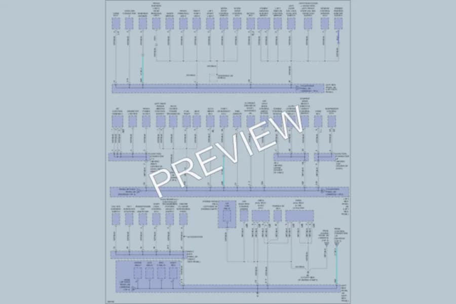 2007 Lexus LX470 Ground Distribution wiring diagram preview