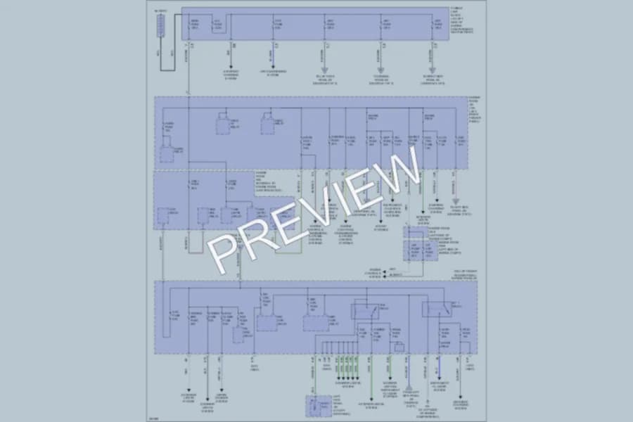 2007 Lexus LX470 Power Distribution wiring diagram preview