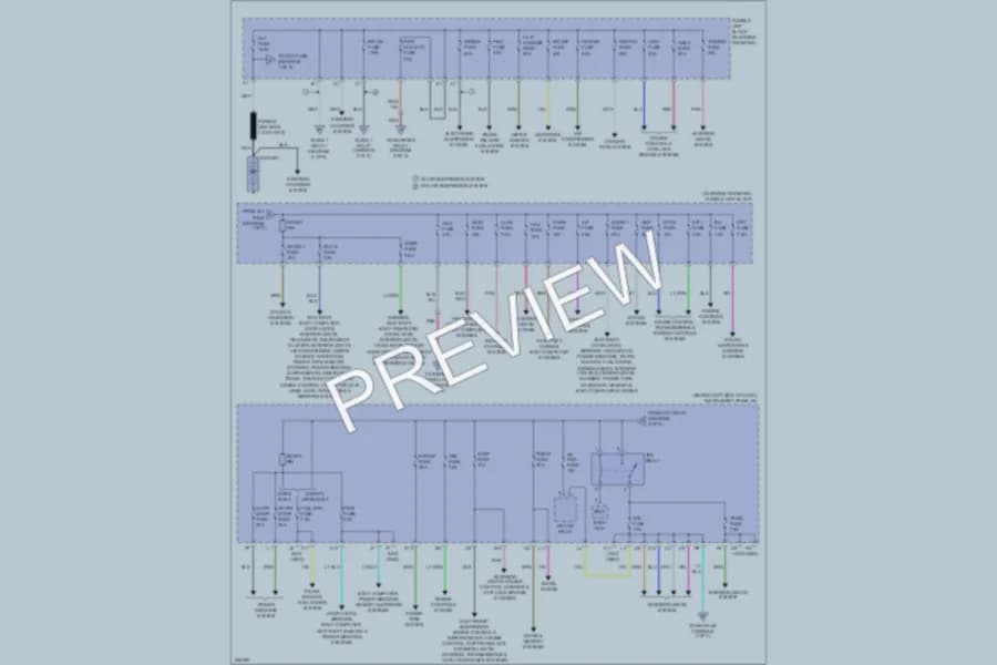 2007 Lexus RX350 Power Distribution wiring diagram preview
