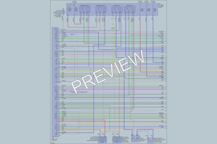 2007 Lexus RX400h Anti Lock Brakes wiring diagram preview