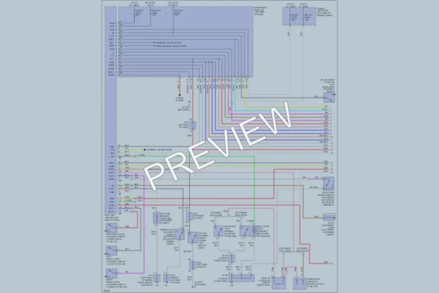 2007 Lexus RX400h Anti Theft wiring diagram preview