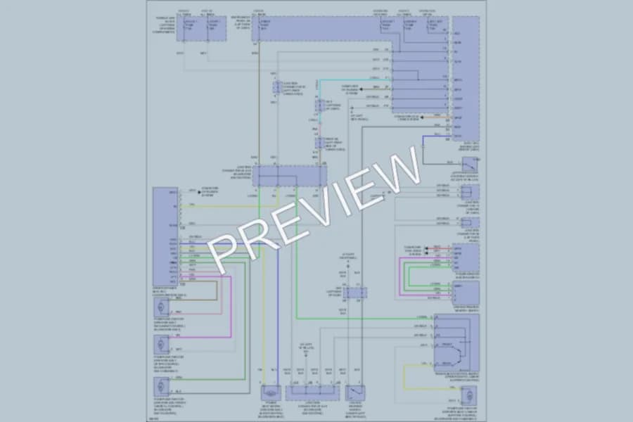 2007 Lexus RX400h Memory Systems wiring diagram preview
