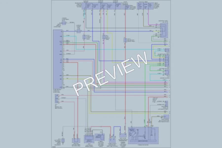 2007 Lexus RX400h Navigation wiring diagram preview