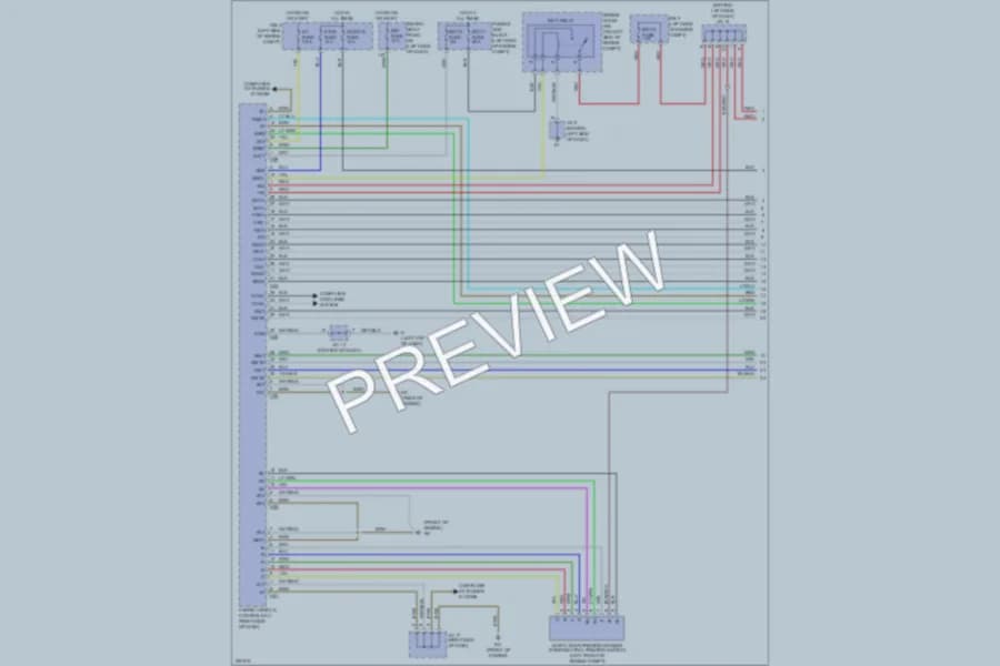 2007 Lexus RX400h Transmission wiring diagram preview