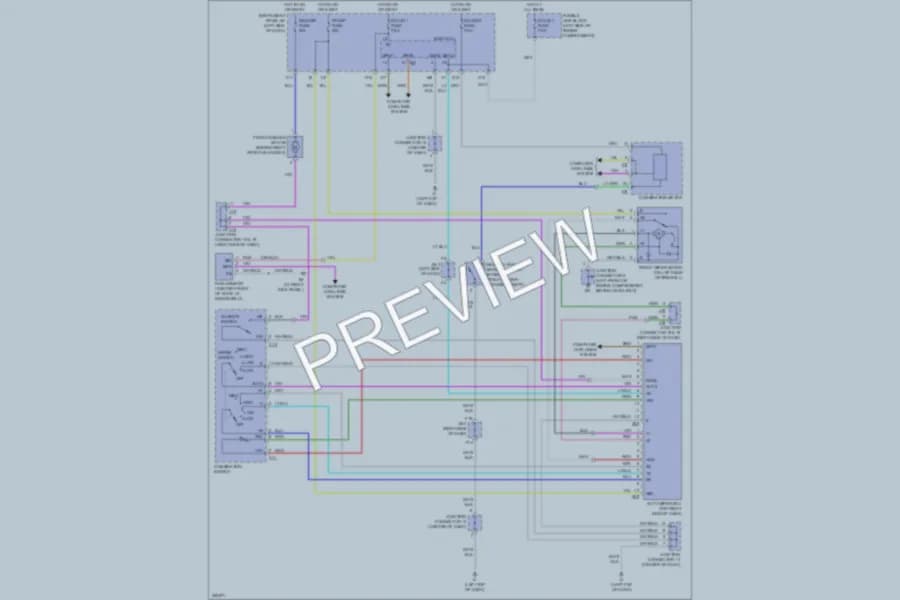 2007 Lexus RX400h Wiper Washer wiring diagram preview