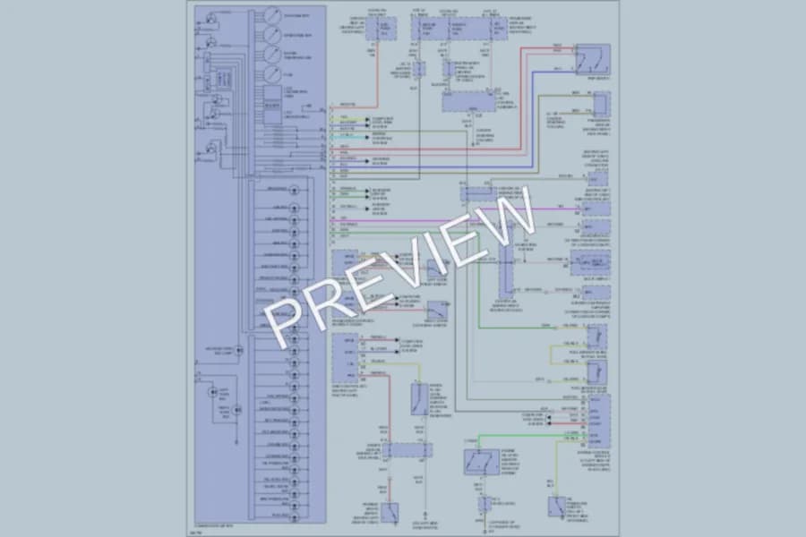 2007 Lexus SC430 Instrument Cluster wiring diagram preview