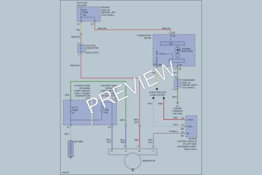 2007 Lexus SC430 Starting Charging wiring diagram preview