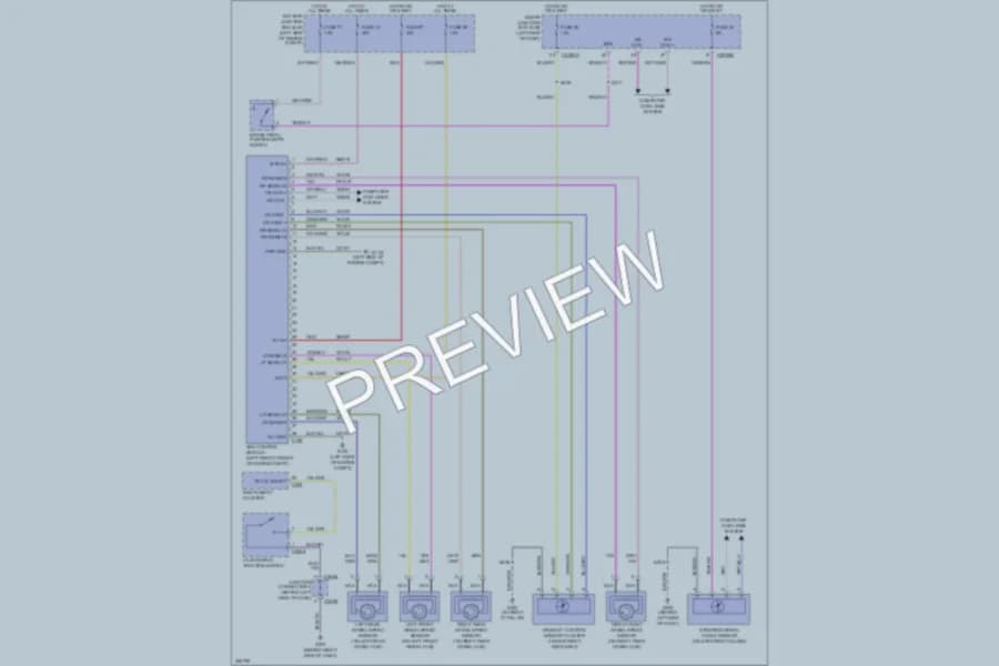 2007 Lincoln MKX Anti Lock Brakes wiring diagram preview
