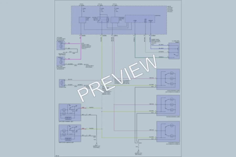 2007 Lincoln MKX Interior Lights wiring diagram preview