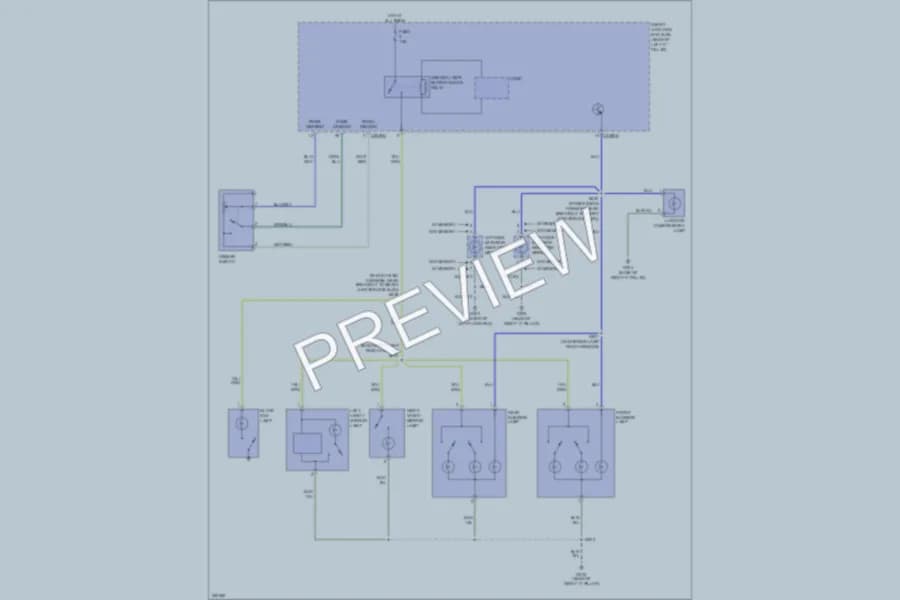 2007 Lincoln MKZ Interior Lights wiring diagram preview