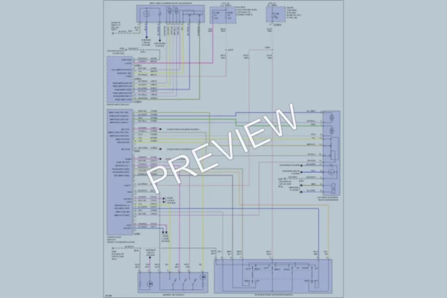 2007 Lincoln MKZ Memory Systems wiring diagram preview