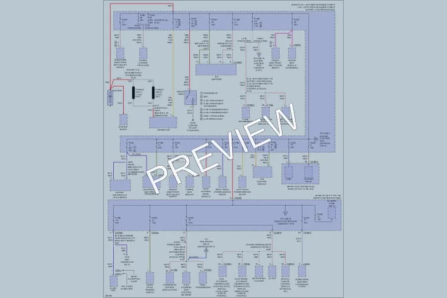 2007 Lincoln MKZ Power Distribution wiring diagram preview