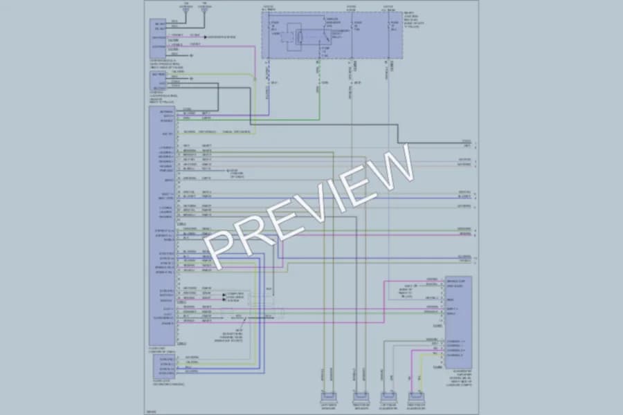 2007 Lincoln MKZ Radio wiring diagram preview