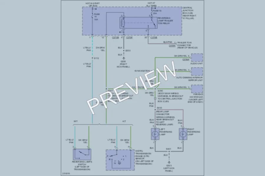 2007 Lincoln MarkLT Exterior Lights wiring diagram preview