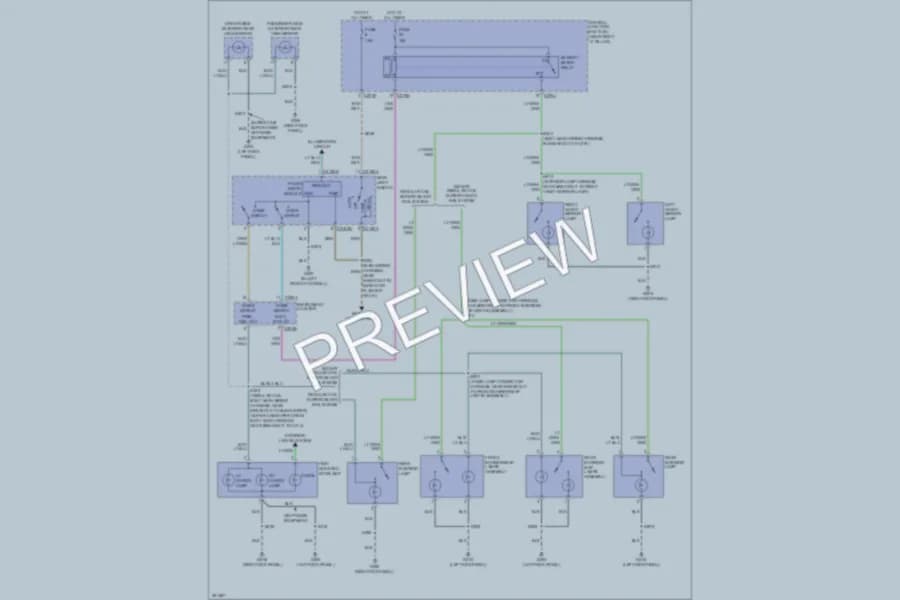 2007 Lincoln MarkLT Interior Lights wiring diagram preview
