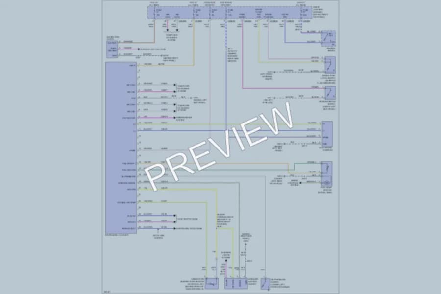 2007 Lincoln NavigatorL Instrument Cluster wiring diagram preview