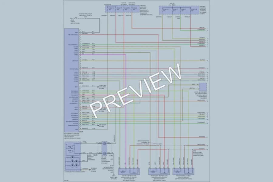 2007 Lincoln TownCar Air Conditioning wiring diagram preview