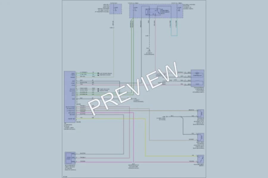 2007 Lincoln TownCar Electronic Suspension wiring diagram preview