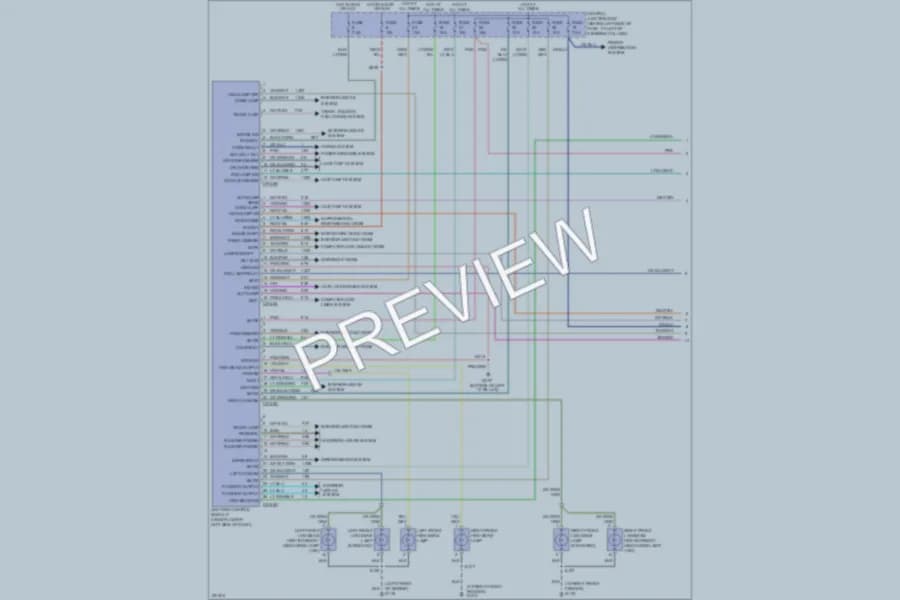 2007 Lincoln TownCar Headlights wiring diagram preview