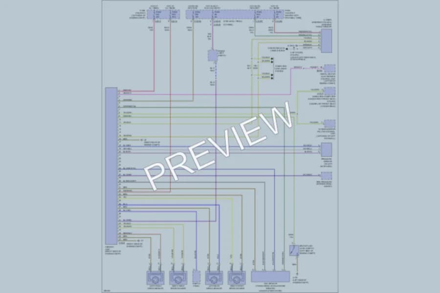 2007 MINI Cooper Anti Lock Brakes wiring diagram preview