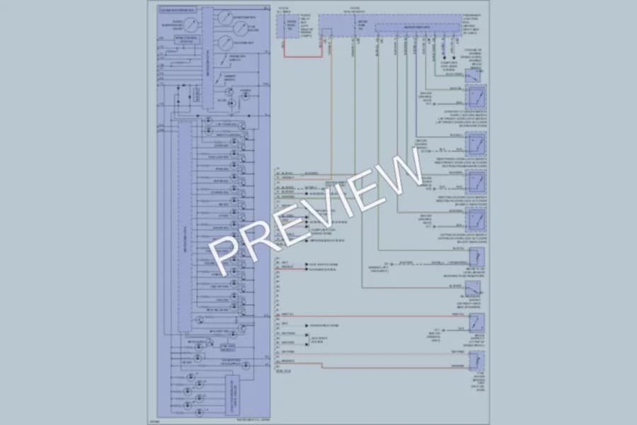 2007 Mazda 3 Instrument Cluster wiring diagram preview