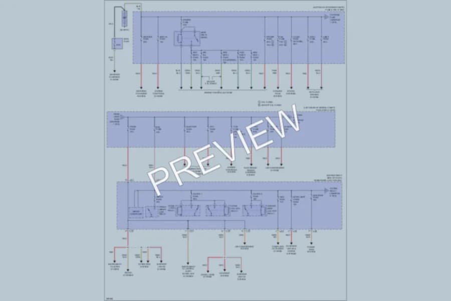 2007 Mazda 3 Power Distribution wiring diagram preview