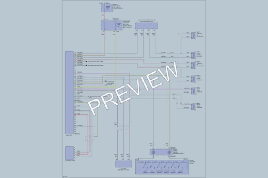 2007 Mazda 3 Radio wiring diagram preview