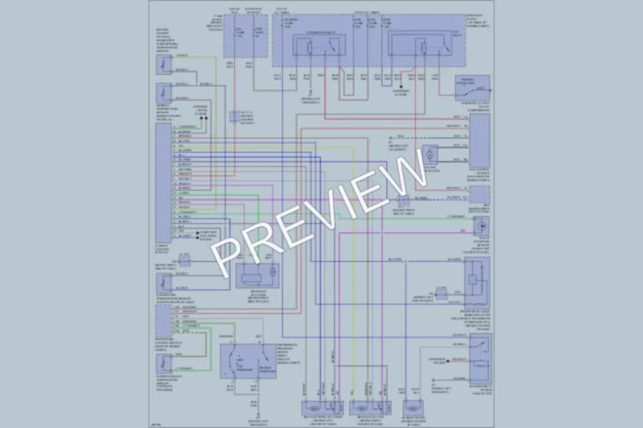 2007 Mazda 5 Air Conditioning wiring diagram preview