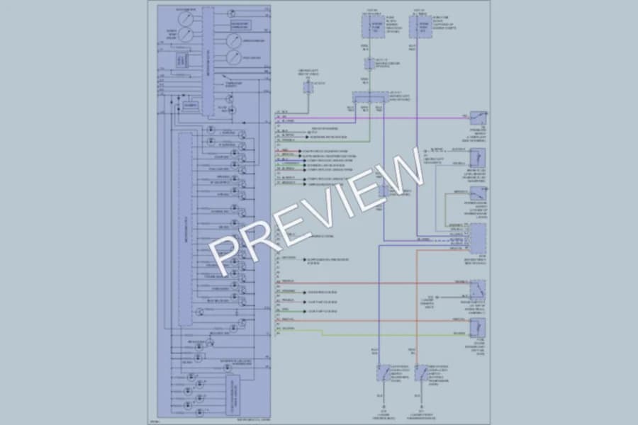 2007 Mazda 5 Instrument Cluster wiring diagram preview
