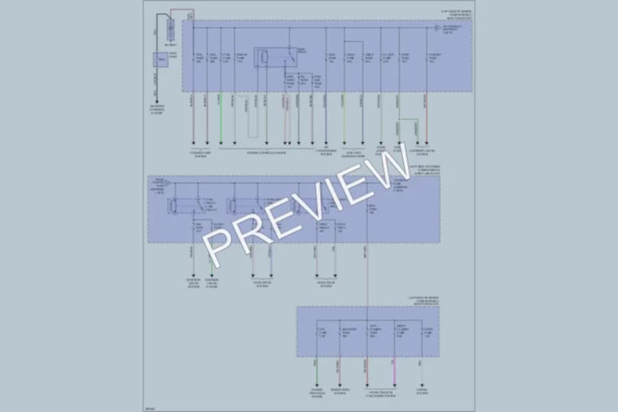 2007 Mazda 5 Power Distribution wiring diagram preview