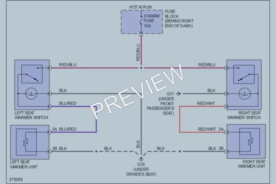 2007 Mazda 5 Power Seats wiring diagram preview