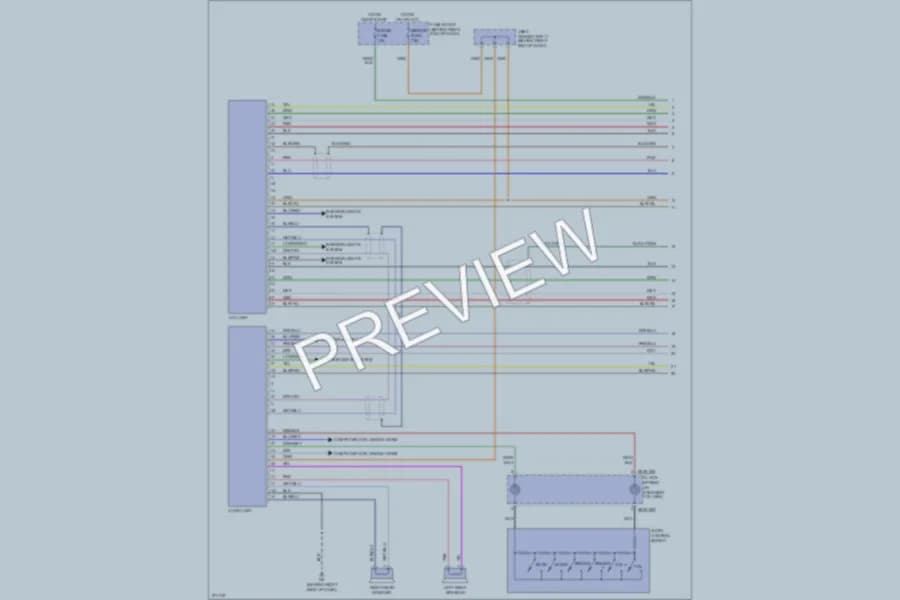 2007 Mazda 5 Radio wiring diagram preview