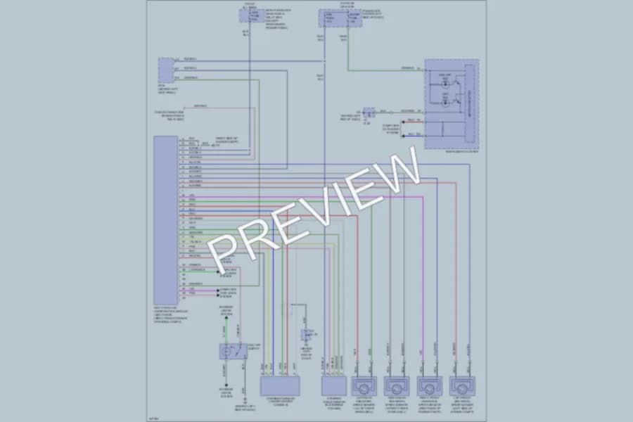 2007 Mazda 6 Anti Lock Brakes wiring diagram preview